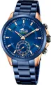 Lotus Chronograph Lotus Herrenuhr Edelstahl blau Lotus, (Chronograph), Herren Armbanduhr rund, groß (ca. 43mm), Edelstahl