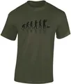 Baddery Jagd T-Shirt - „Jäger Evolution“ - Shirt für Herren & Damen (Army L)