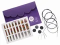 KnitPro Symfonie Deluxe 3,5-8mm Rundstricknadel-Set - Holz
