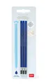 Legami 3 Ersatzminen BLAU für löschbaren Gelstift  - Erasable Gel Pen, Stift