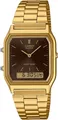 CASIO VINTAGE Chronograph AQ-230GA-5AMQYES, Quarzuhr, Armbanduhr, Damenuhr, Herrenuhr, Edelstahlband,Digitaluhr