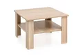 FINEBUY Couchtisch SuVa14547_1 (Sonoma 60x42x60 cm, Holztisch Ablage Quadratisch), Wohnzimmertisch mit Stauraum, Kleiner Sofatisch