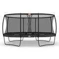 BERG Grand Champion Regular Trampolin oval 520 x 345 cm grau | Gartentrampolin mit Sicherheitsnetz Deluxe XL | Airflow Pro Sprungtuch und TwinSpring Federn | für Kinder und Erwachsene geeignet