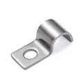 FamlTol 50 Stk Kabelschellen,Hochleistungs Einzelloch Kabelschellen Metall, Kabelhalter Kabelclips Metallkabelschellen Für Kabel Unterputz Installation Ø 4 mm