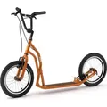 Yedoo S1616 Roller Scooter Tretroller - für Erwachsene und Teenager, bis 150 kg, mit Luftreifen 16/16 und verstellbarem Lenker Orange - Orange