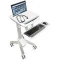 Ergotron EMR Laptop Cart, SV40 - Wagen - für Notebook/Tastatur/Maus - Kunststoff, Aluminium, verzinker Stahl - Grau, weiß, Polished Aluminum - Bilds