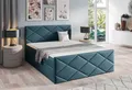 Boxspringbett Schlafzimmerbett KOSMOS 200x200cm Stoff Inari Petrol