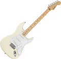 Fender Standard Stratocaster E-Gitarre Olympic White Ahorn Griffbrett Pappel