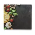 Zeller Herdblende-/Abdeckplatte "Pasta" Glas Dekor