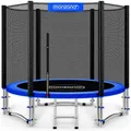 Trampolin Ø244cm TÜV geprüft mit verstärktem Sicherheitsnetz stabil