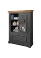 Main Möbel Highboard Highboard 108x152cm "Zürich II" Kiefer massiv grau WZ-0133