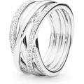 Pandora Fingerring Pandora Sparkling & Polished Lines Ring 190919CZ Damenring 64