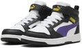 Puma Unisex Kinder Rebound V6 Mid Ac+ Ps Sneaker, Puma White Team Violet Puma Black, 30 EU