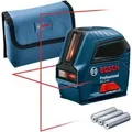Kreuzlinienlaser GLL 2-10 Professional blau/schwarz, rote Laserlinien