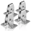 Sprenger Umlenkrolle Set I Stehblock aus Edelstahl, für max. 4 mm Drahtseil I...