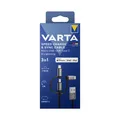 VARTA Speed Charge& Sync 3in1 Ladekabel Micro USB, USB-C, Lightning 2m für iPhon