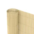 Ribelli® PVC Sichtschutzmatte Sichtschutzzaun Sichtschutz Zaun Balkon Windschutz (90 x 600 cm, Bambus)