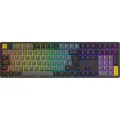 Akko Black & Gold 5108B Plus Wireless Gaming-Tastatur, RGB, - V3 Cream Yellow Pro Switch, schwarz, I (DE, Kabelgebunden, Kabellos) (6925758630092)