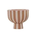 OYOY Toppu Bowl – Braune Steingut-Schale in Caramel/Rose, Ø15 x H13 cm
