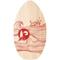 F2   Skimboard Skim Board Wood Surfer  90cm Rot