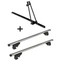 Fahrradträger ORION + Dachträger/Relingträger VDP LION1 kompatibel mit für Dacia Sandero Stepway (5 Türer) 09-12