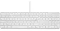 LMP - Französische FR (AZERTY) USB-C Tastatur mit Ziffernblock, obere Abdeckung aus Aluminium und 1 USB-C-Anschluss - Silber - Kompatibel mit Mac und iPad