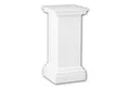 Profhome Wanddekoobjekt 114001 Vollsäulen Postament Säule Zierelement dekoratives Element (Vollsäulen Postament, 1 St., Säule, Zierelement, Stucksäule, Dekosäule), weiß, vorgrundiert, Stil: Neo-Klassizismus