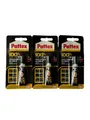Pattex 100% Sekundenkleber 3 g Tube, transparent  Sekundenkleber 3er-Set
