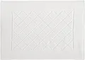 Kleine Wolke Badematte Bridge, Badvorleger, Badezimmer Teppich, Höhe 70 mm, beidseitig nutzbar, fußbodenheizungsgeeignet, Baumwolle, rechteckig, Badteppich, Frottier-Qualität, Uni Farben, Karo Muster