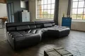 KAWOLA Sofa TARA, Couch XXL Big Sofa Wohnlandschaft Leder schwarz 286x143 cm