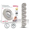 6er SET LED Einbaustrahler flach 230V 5W Deckenspots schwenkbar Einbauleuchten