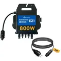 APsystems® EZ1-M 800W Mikrowechselrichter integriete WLAN & Bluetooth + 5m Netzanschlusskabel Betteri® auf Schuko für Balkonkraftwerk, 0% MwSt.