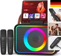 Karaoke Maschine mit 2 Karaoke Mikrofonen: Singingmate Karaoke Anlage  Tragbar
