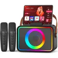 Karaoke Maschine mit 2 Karaoke Mikrofonen: Singingmate Karaoke Anlage  Tragbar