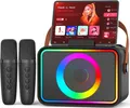 Bluetooth Karaoke Lautsprecher mit 2 Mikrofonen für Kinder und Erwachs