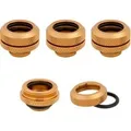 Hydro X Series XF Hardline-Armatur, AD 14 mm, Viererpack, Verbindung gold, 4 Stück