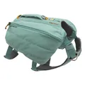 RUFFWEAR Front Range Day Pack, Medium Hundegeschirr mit Taschen & Griff, Hunderucksack für Tageswanderungen, 2 Befestigungspunkte für Hundeleinen & reflektierender Rand, Größe M, 69-81 cm, River Rock