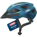 ABUS Rennradhelm Macator - sportiver Fahrradhelm für Einsteiger - auch für Zopfträger/-innen - für Damen und Herren - Blau, Größe M
