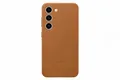 Samsung Leather Smartphone Case EF-VS911 für Galaxy S23, Handy-Hülle, Echtleder, Schlankes Design, Camel