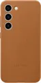 Original / Offizielles Samsung Galaxy S23 Leder Schutzhülle/Schutzhülle - Kamel