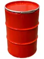 Srm - Design Metallfass 210 Liter Blechfass Fass Ölfass Tonne mit Spannring und Deckel Rot NEU