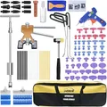 Ausbeulwerkzeug Dent Puller Kit, Paintless Car Dent Repair Tool, Hail Removal, T-Puller Hook Rods - Anleitung & Video (107PCS)
