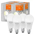 4 x Ledvance Smart+ Birne 14W = 100W E27 matt 1521lm warmweiß Dimmbar App WiFi