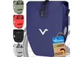 Valkental Fahrradtasche Gepäckträger wasserdicht & abschließbar, Gepäckträgertasche Fahrrad mit Großen Reflektoren 20L, 28L, 32L