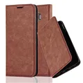 Cadorabo Hülle kompatibel mit Samsung Galaxy S8 aus Premium Kunst Leder Flip Klappbare Stoßfeste Magnetische [Standfunktion] [Kartenfächern] Cover Hülle für Galaxy S8 Tasche in Braun