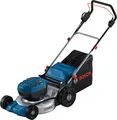 Bosch Akku Rasenmäher 18V 46cm Brushless Metall Mulchkorb Blau Prof