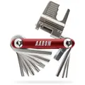 AARON Tool 20 in 1 Multitool - Fahrrad Multifunktionswerkzeug - Rot
