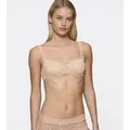 Triumph Balconette-BH Body Make-Up Illusion Lace feine feminine Stretch-Spitze, Microfaser, verstellbare Träger beige|braun 75