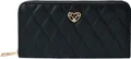 Juleeze JZWA0195Z Quilted Wallet Black 19x10cm