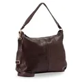 Gusti Leder Shopper Handtasche Damen Hannah - Umhängetasche Damen Mittelgroß in Braun - Schultertasche Crossbody Bag Tote Bag Vintage Leder